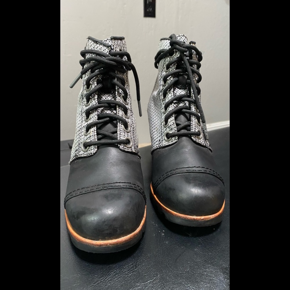 SOREL 1964 Premium Canvas' Waterproof Wedge Bootie - Picture 4 of 10
